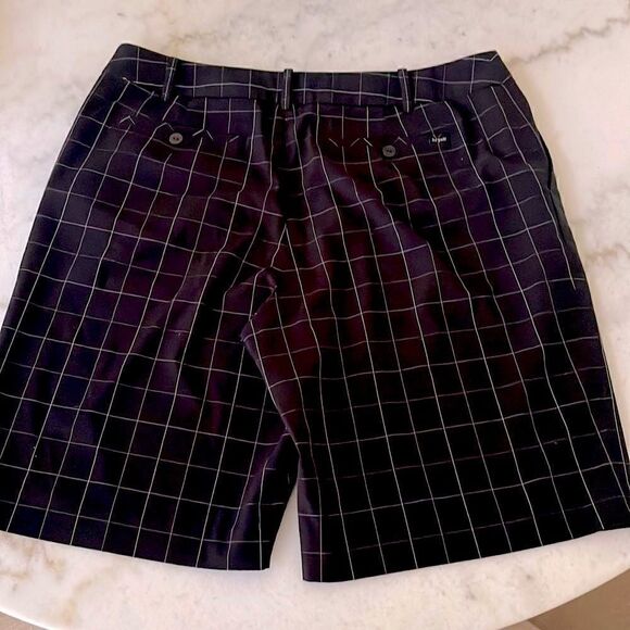 Liz golf Audra Black and White Window Pane Check Golf Shorts - Picture 3 of 7